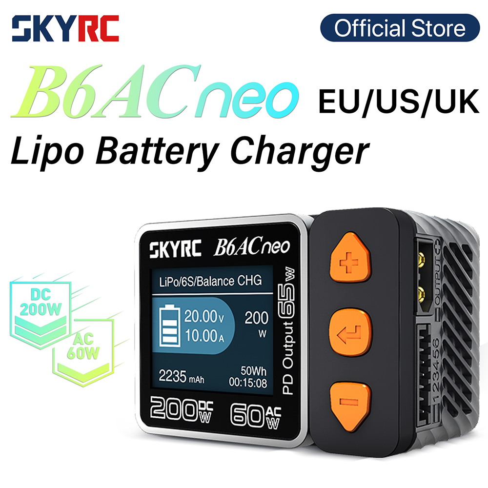 Skyrc B6 Neo Smart Charger - SKYRC B6ACneo chargeur DC 200W AC