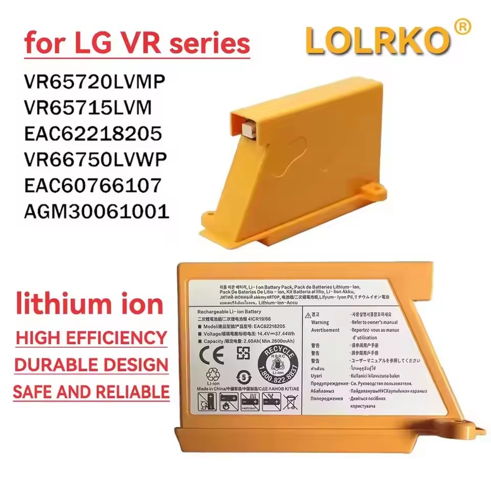 4S Lipo Battery 14.8V 6000Mah - Batterie pour aspirateur robot nouvellement améliorée,