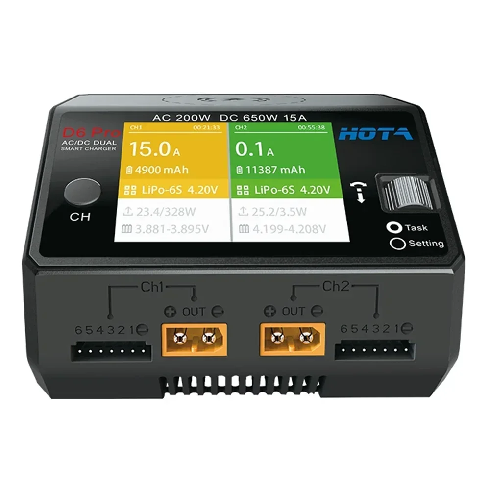 Chargeur intelligent double ca - Hota D6 Pro Dual Lipo Charger avis et prix