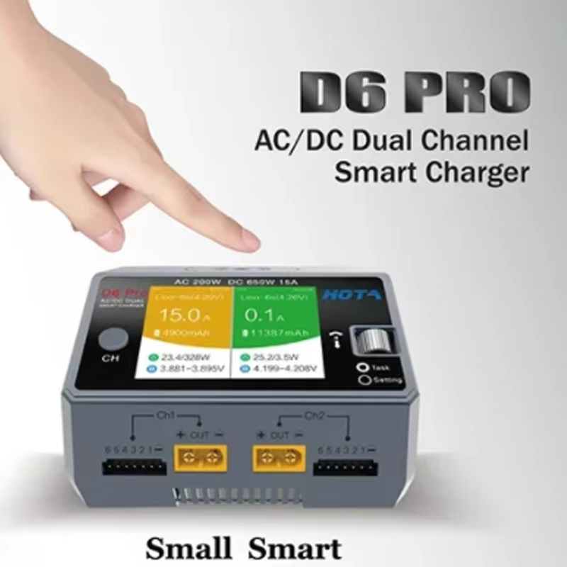 Chargeur sans fil double canal - Hota D6 Pro Dual Lipo Charger avis et prix
